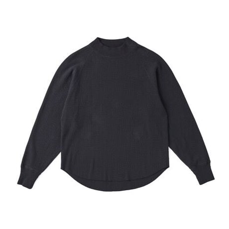 OLD JOE(オールドジョー) -DROP NEEDLE WUFFLE MOCK-NECK(BLACK)