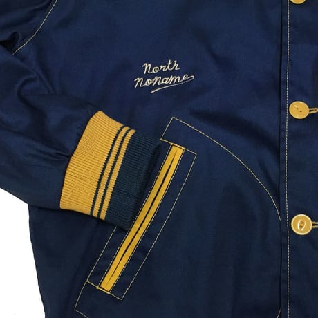 NorthNoName(ノースノーネーム)-COTTON VARSITY JACKET(BLUE)