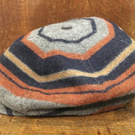 NorthNoName(ノースノーネーム) - BLANKET BORDER CASQUETTE(ORANGE)