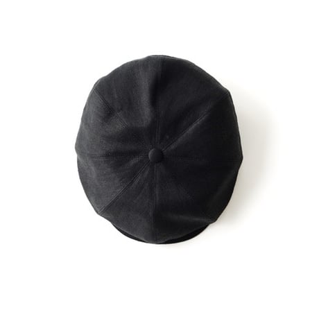 OLD JOE(オールドジョー) -LINEN HERRINGBONE PEAKED CAP(BLACK)