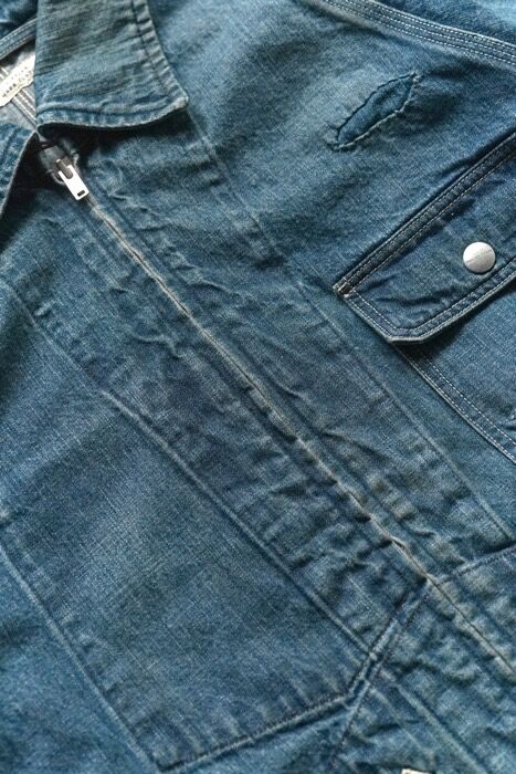 OLD JOE(オールドジョー) - ROLL COLLAR ZIP JACKET SCAR