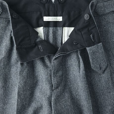 OLD JOE(オールドジョー) - DOUBLE PLEATED SMARTY TROUSER(ZIGZAG HERRINGBONE)