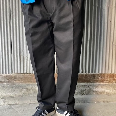 NorthNoName(ノースノーネーム)-TOW TUCK TROUSERS(BLACK)