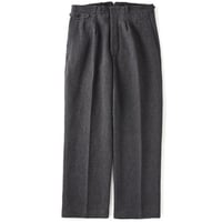 OLD JOE(オールドジョー) -DOUBLE-PLEATED DRAPE TROUSER IRREGULAR HERRINGBONE(DARK GREY)