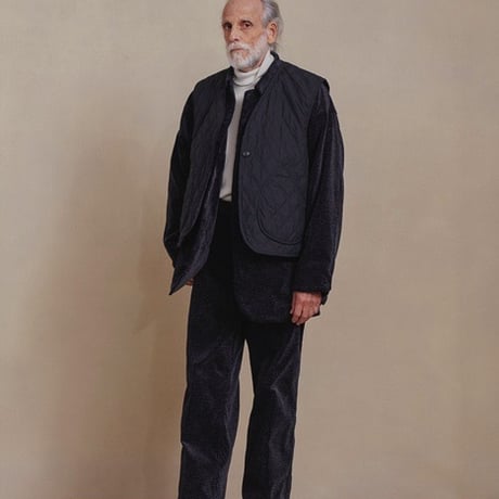 OLD JOE(オールドジョー) - PRINTED CORDS GAME-KEEPER VEST(MARINE BLACK)