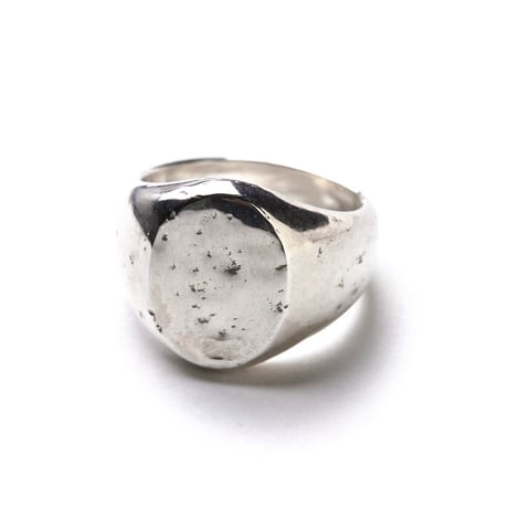 OLD JOE(オールドジョー) -STATE HOUSE OVAL SIGNET RING / HAMMERED OJ-AC02