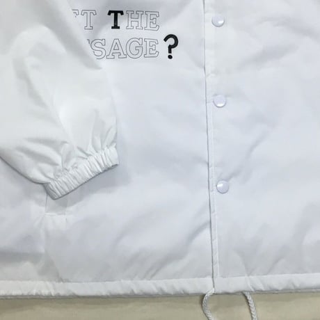 NorthNoName(ノースノーネーム)-”GET THE MESSAGE?” COACH JACKET(WHITE)