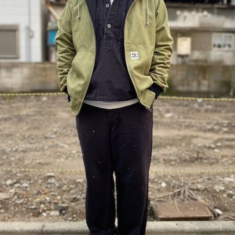 NorthNoName(ノースノーネーム)-MECHANIC PULLOVER SHIRTS(BLACK)