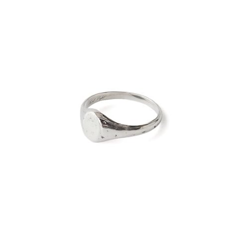 OLD JOE(オールドジョー) -NOVEL LIGHT SMALL OVAL SIGNET RING / HAMMERED OJ-AC03