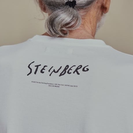 OLD JOE(オールドジョー) -LONG SLEEVE CREW NECK TEE Saul Steinberg(RAW WHITE)
