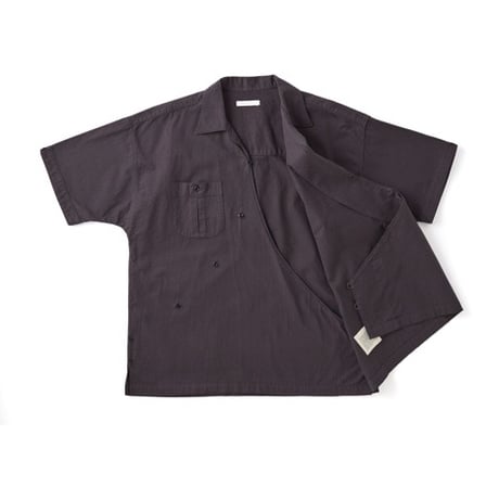 OLD JOE(オールドジョー)ASYMMETRY FRONT TUNIC SHIRTS Short-sleeve(GRAPHITE)