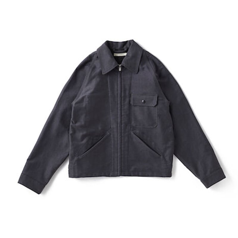 OLD JOE(オールドジョー) -ROLL COLLAR ZIP JACKET (SLATE