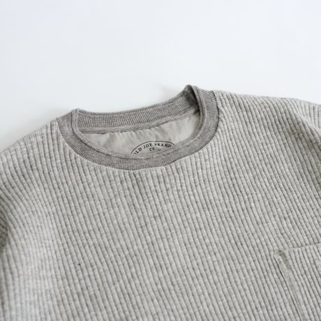 OLD JOE(オールドジョー) -CREW-NECK COTTON YAK RIBED TOPS(OATMEAL)