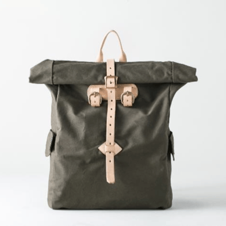 VASCO(ヴァスコ)-VSE-206W  WEATHERCROSS×LEATHER ROLLTOP BACKPACK -LARGE