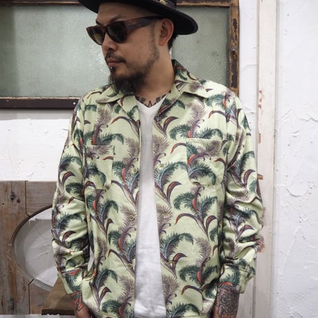 5WHISTLE(ファイブホイッスル) -HAWAIIAN NEL SHIRT(BEIGE)