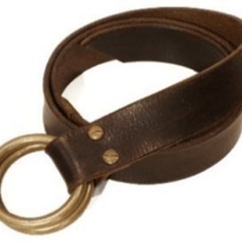 VASCO リングベルト vasco - 【ラスト1点】LEATHER RING BELT - NARROW [BLACK