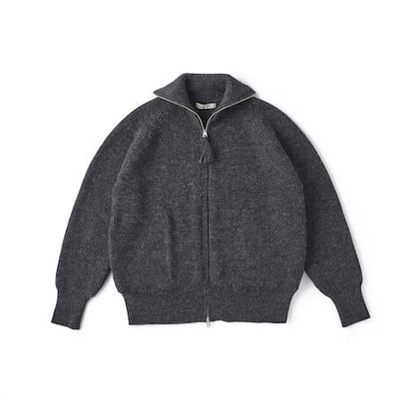 OLD JOE(オールドジョー) -ALPAKA TURTLE-NECK ZIP SWEATER(GRAPHITE)