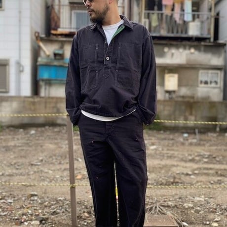 NorthNoName(ノースノーネーム)-MECHANIC PULLOVER SHIRTS(BLACK)