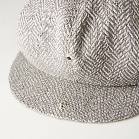OLD JOE(オールドジョー) -SUMMER TWEED PEAKED CAP FANCY HERRINGBONE(LIGHT GREY)
