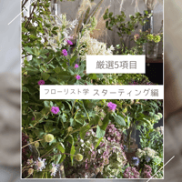 フローリスト学＜スターティング編＞講座5本セット