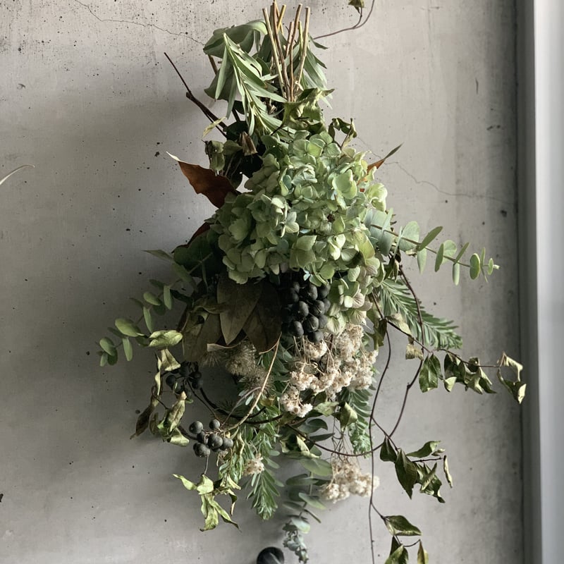 おまとめ✨swag #357 森の香り 木の実とグリーンのスワッグ