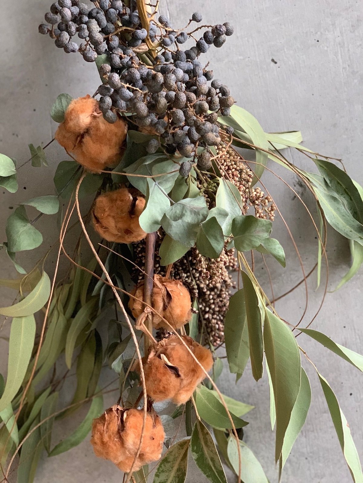 完売　　縁起木＊希少＊高級花材【棕櫚の実＊シュロの実】クリスマス花材/クリスマス 完売 縁起木＊希少＊高級花材【棕櫚の実＊シュロの実】クリスマス花材