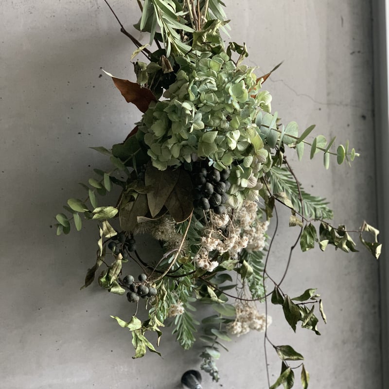 秋のナチュラルグリーンスワッグ(Dry flower) | Atelier BRAZO 秋のナチュラルグリーンスワッグ(Dry flower) | Atelier BRAZO