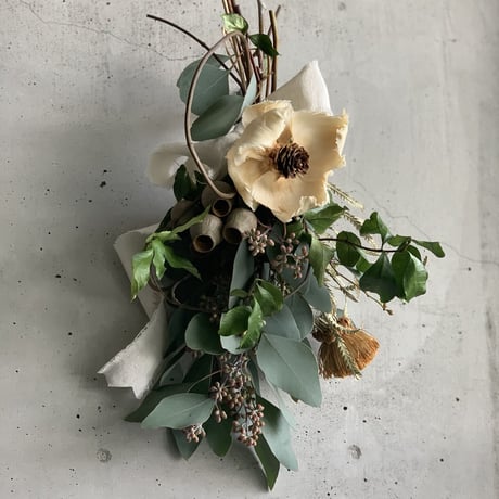 専用感謝Sale＊ドイツトウヒドライスワッグ＆コットンと木の実ドライ