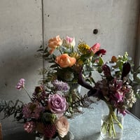 【定期便】フローリストが選ぶお花トリプルセット（Sサイズ×３つセットお届け）