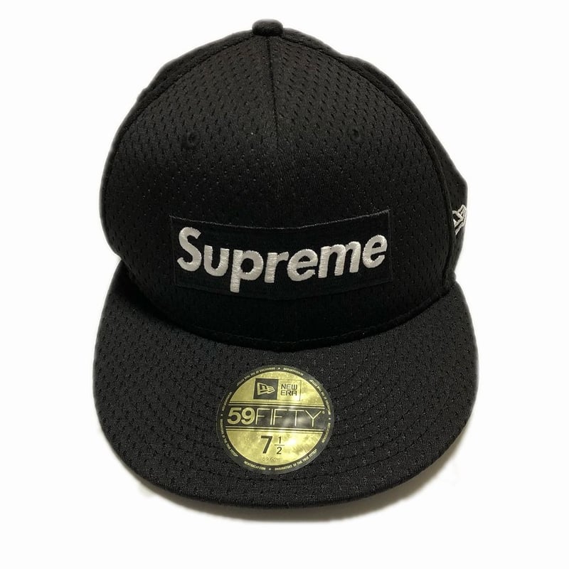 Supreme Mesh Box Logo New Era Black 7-1/2 18SS