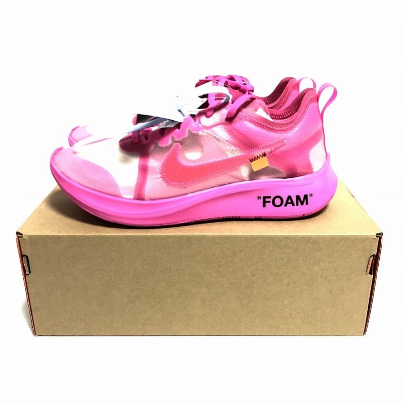OFF-WHITE × NIKE ZOOM FLY SP PINK 27.0cm【新品】 |