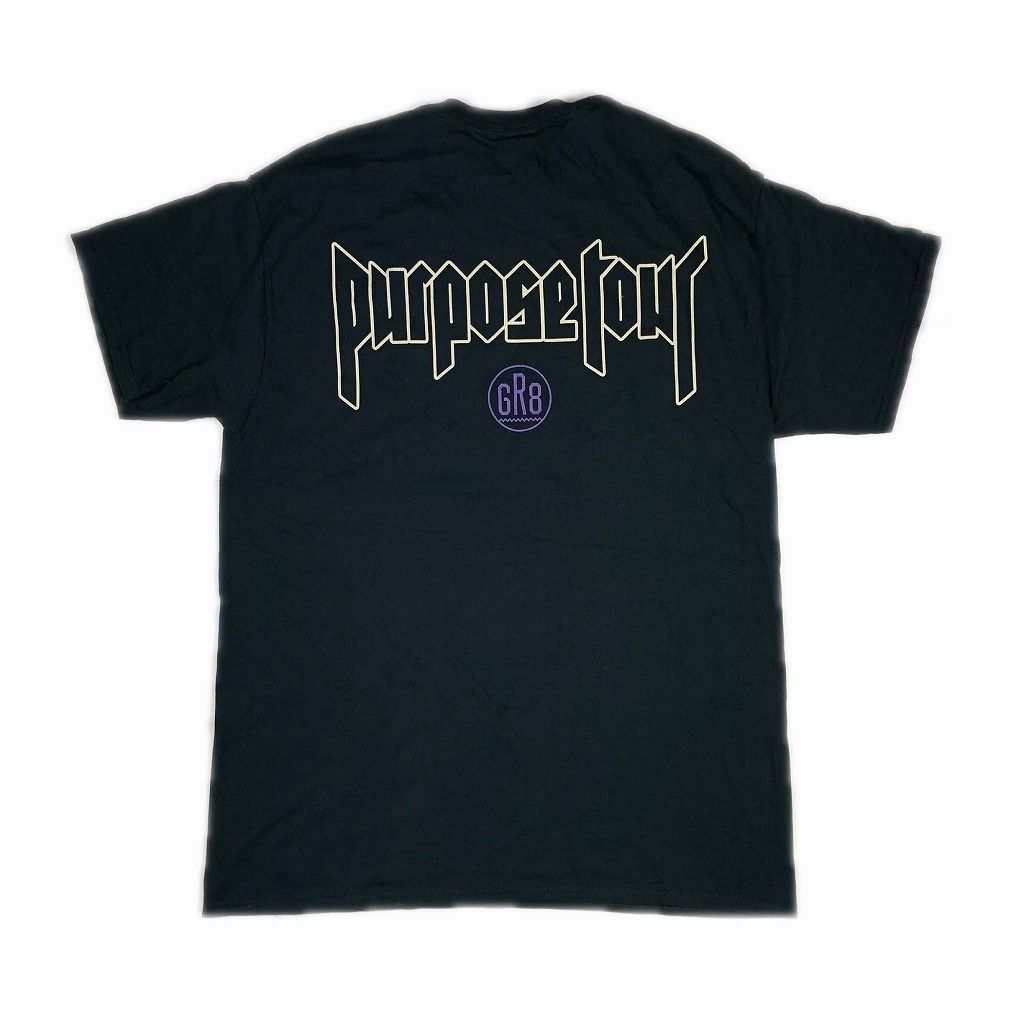 JUSTIN BIEBER PURPOSE TOUR GR8 EXCLUSIVE TEE L