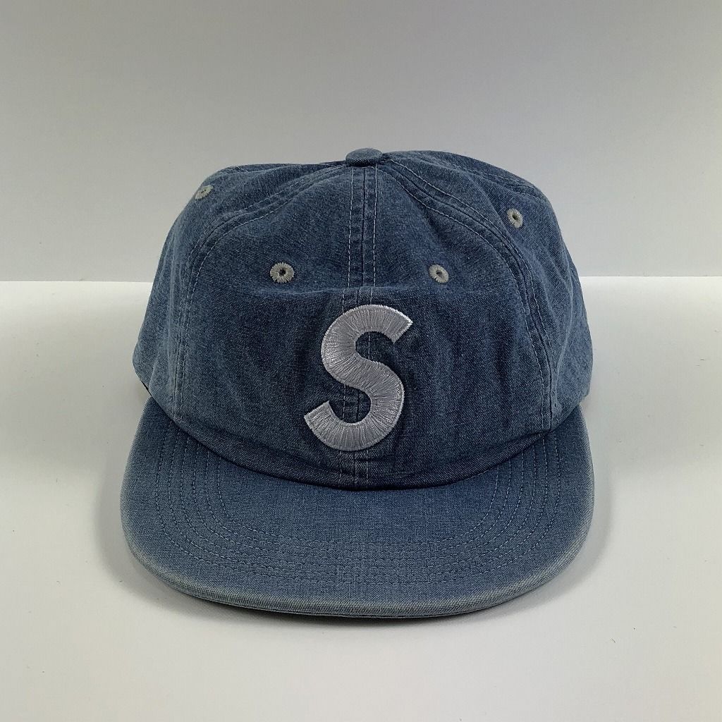 Supreme Washed Chambray S Logo 6-Panel Blue 18S