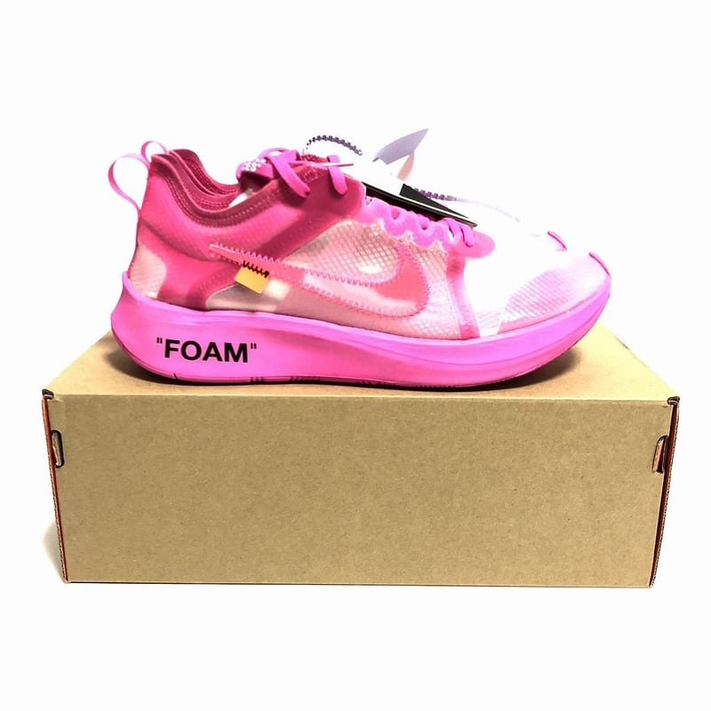 OFF-WHITE × NIKE ZOOM FLY SP PINK 27.0cm【新品】 |