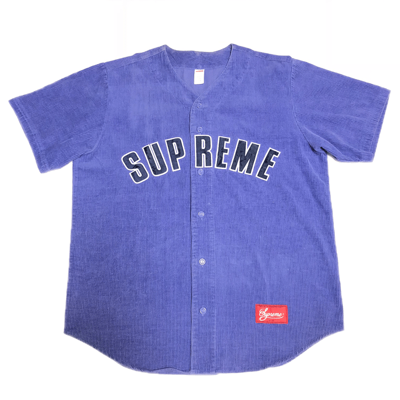 Supreme 18ss コーデュロイ ベースボールシャツ Sサイズsup