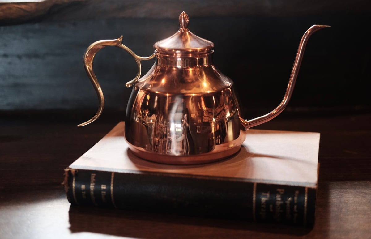 新品 銅製 ドリップポット sonodacoffeeロゴ入り銅製ドリップポット<copper drip pot> | so