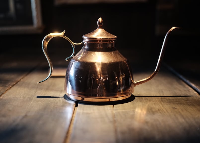 sonodacoffeeロゴ入り銅製ドリップポット<copper drip pot> | so