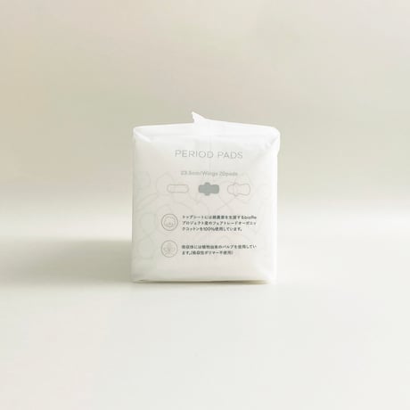 PERIOD PADS（生理用ナプキン）23.5cm 羽つき / 多い日用