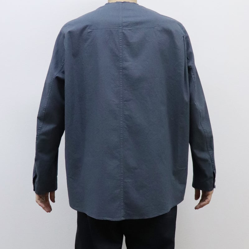 FIRMUM フィルマム ラフコットン シーチング ノーカラー ロング コート