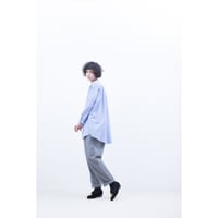 FIRMUM コットン 両面起毛 3/3ツイル プリーツシャツ A8-FR083SF