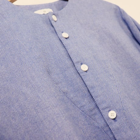 FIRMUM コットン 両面起毛 3/3ツイル プリーツシャツ A8-FR083SF