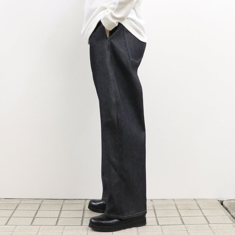 FIRMUM スーピマコットン ムラ糸 セルビッチ ワイドストレート FIRMUM スーピマコットン ムラ糸 セルビッチ ワイドストレート