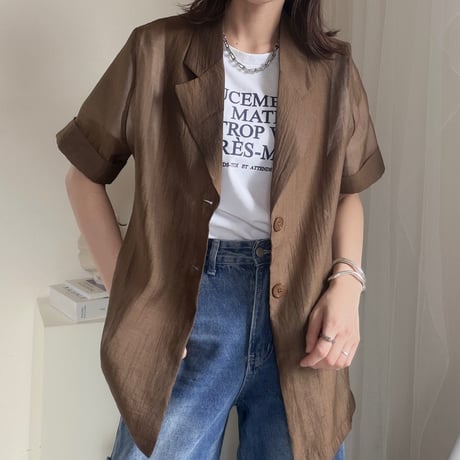 ハーフスリーブシアージャケット