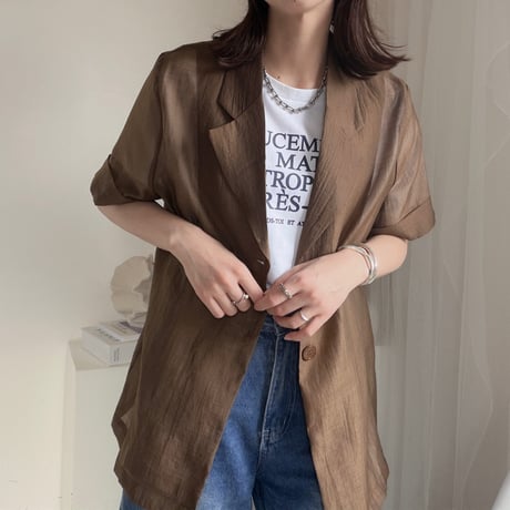 ハーフスリーブシアージャケット