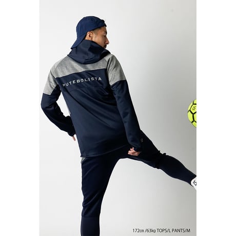 LUZeSOMBRA SINGLE FACE JERSEY HOODIE FULLZIP JACKET