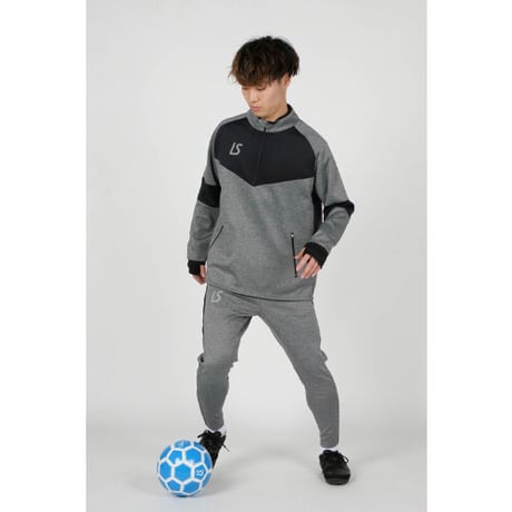 LUZeSOMBRA SINGLE FACE JERSEY HALFZIP TOP
