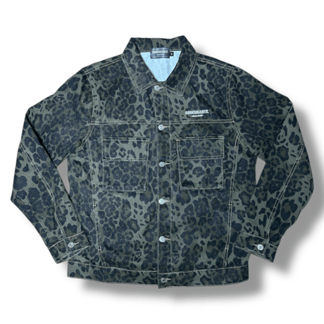 GOBERNANTE. LEOPARD DENIM JACKET