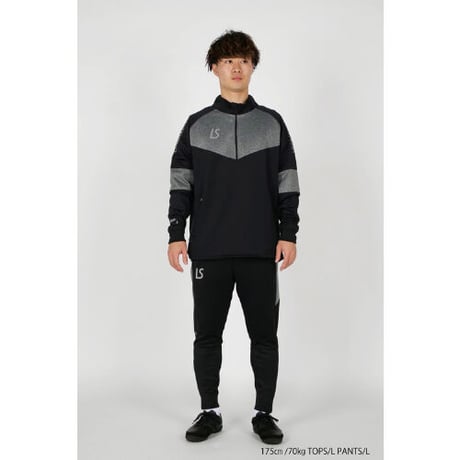 LUZeSOMBRA SINGLE FACE JERSEY HALFZIP TOP