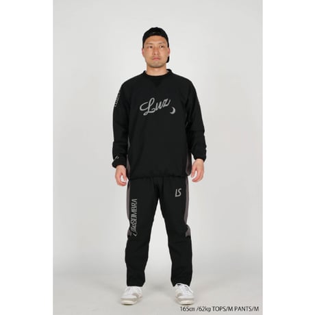 LUZeSOMBRA STRETCH TAFTA MESH PULLOVER TOP
