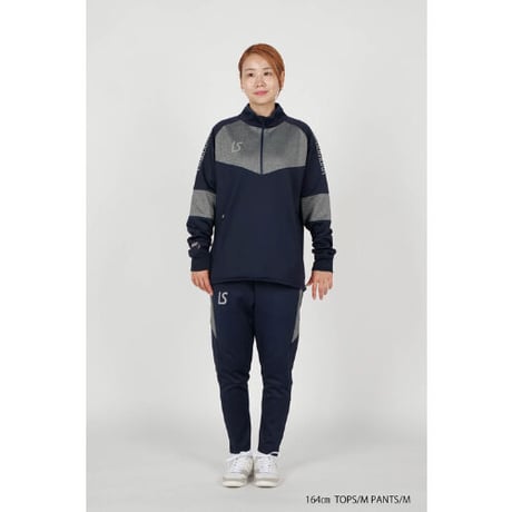 LUZeSOMBRA SINGLE FACE JERSEY HALFZIP TOP
